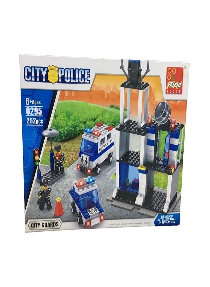 Bullding Blocks  Police Station   PEIZHI 252 pcs